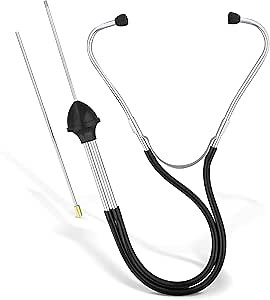 ABN Mechanics 2 Piece Automotive Stethoscope Kit - Car Diagnostic Tool