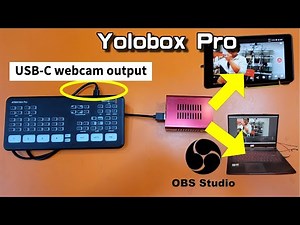 atem mini pro connect to Yolobox pro & OBS STUDIO | USB-C webcam output