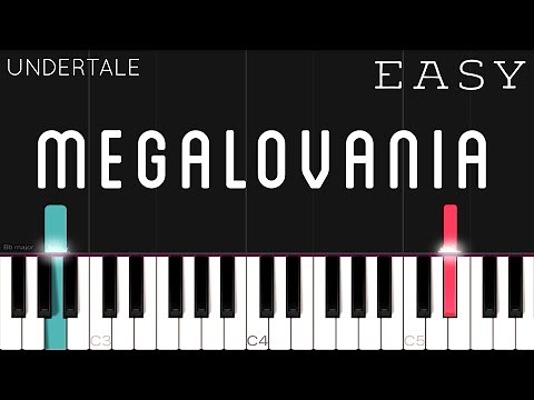 Undertale - Megalovania | EASY Piano Tutorial