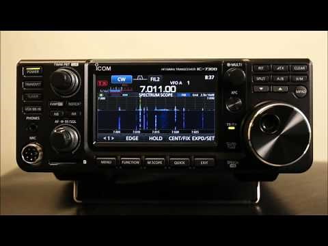 Icom HF+50MHzアマチュア無線用トランシーバー「IC-7300」 の動画を公開！ 第一回 「リアルタイムスペクトラムスコープ」