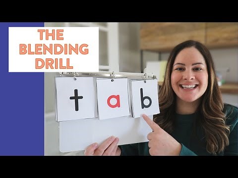 How to Do a Blending Drill in Phonics // Tips and Ideas for the Blending Drill
