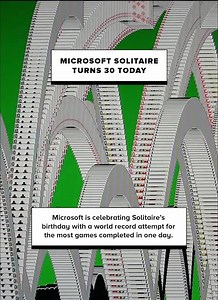 Today, Solitaire is turning 30 years old and Microsoft is celebrating with a world record attempt of the most games of Microsoft Solitaire completed in one day. ⁠When was the last time you played? | CNET