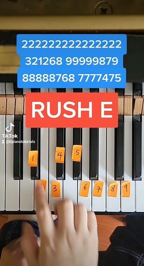 Easiest RUSH E Piano Tutorial Ever!