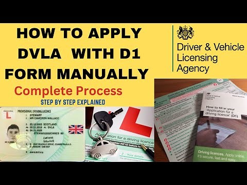 HOW TO APPLY DVLA WITH D1 FORM MANUALLY |COMPLETE PROCESS| #dvla #provisional #apply #drivinglicence
