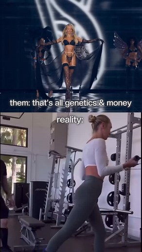 “Victoria’s Secret models look like that because of genetics.” Really? Let’s stop pretending that’s the whole story. Only about 25–30% of your body composition comes from genetics. The rest is built through nutrition, training, recovery, and relentless discipline. ✅ DM “PLAN” for 1:1 coaching — I help real women build results that last, without extremes. These women didn’t just wake up like that. They’ve spent years tracking meals, lifting weights, getting enough sleep, and staying consistent wh