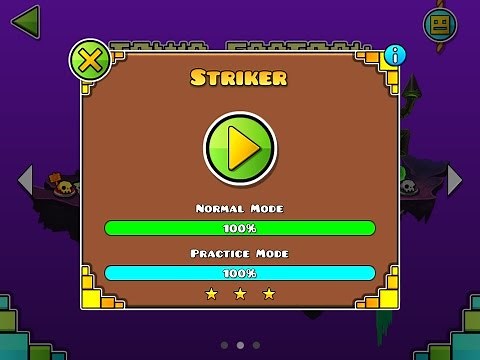 Geometry Dash World Walkthrough - Level 7 (Striker)