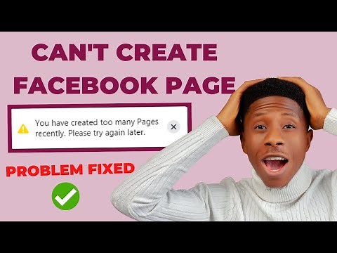 Cannot Create Facebook Page You Have Created Too Many Pages Recently | PROBLEM FIXED - 2023
