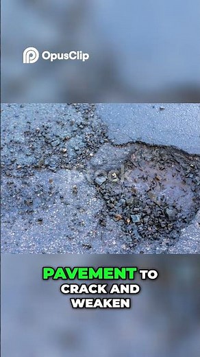 Why Potholes Form - The Freeze-Thaw Cycle Explained #pothole #freeze #thaw #road #construction