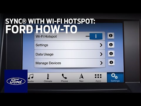 SYNC® Connect with Wi-Fi Hotspot Overview | SYNC 3 How-To | Ford