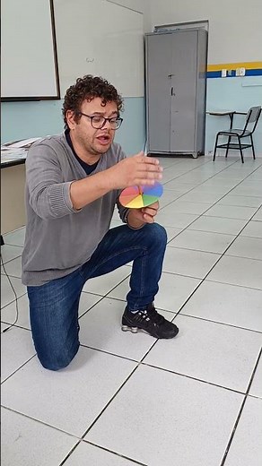 Disco de Newton e a composição das cores