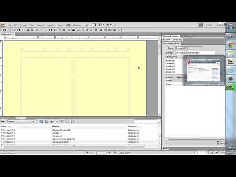 How to insert header and footer in Adobe FrameMaker using Variables