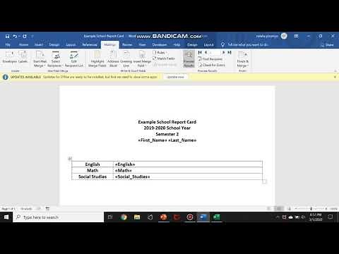 Auto-populate a word document with excel data
