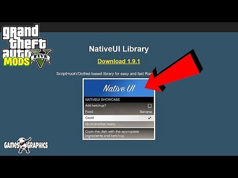 How to install Native UI 1.9.1 (2020) GTA 5 MODS