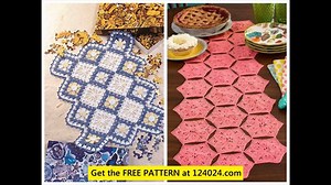 4.4K views · 100 reactions | Here is a collection of filet crochet table runner patterns. I hope you enjoy it. | Crochet Filet | Facebook