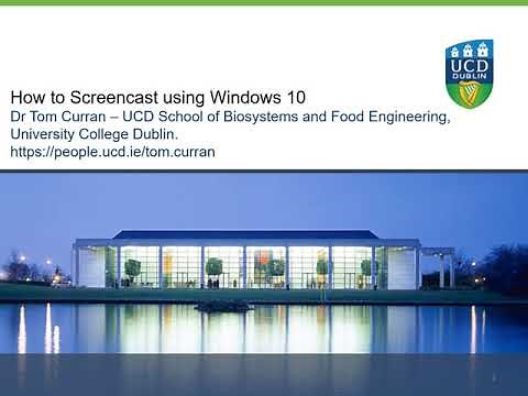 How to Screencast using Windows 10 (5 min)