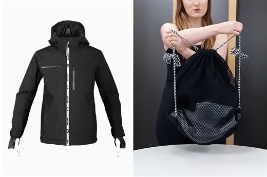 Not enough pockets to carry your stuff? This outdoor jacket can instantly transform into a 35L backpack - Yanko Design