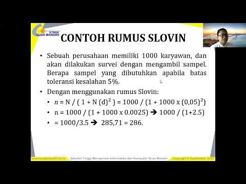 Populasi Metode Sampling (Slovin, Isaac dan Michael, Sampling Fraction Rumus Krejcie dan Morgan)