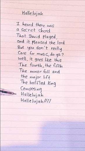 Hallelujah lyrics Song by Leonard Cohen #lyrics