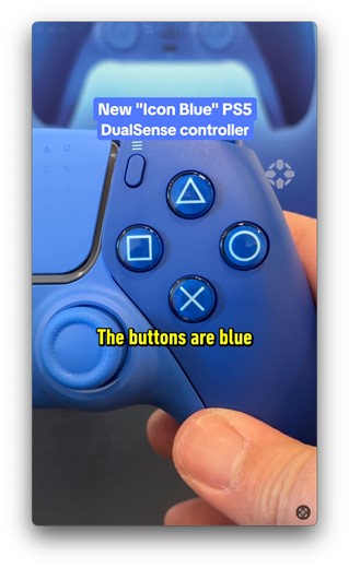 New Icon Blue PS5 DualSense Controller Is Very Blue
