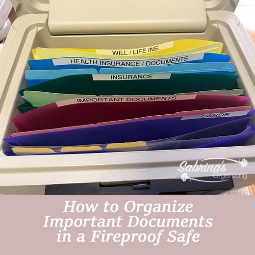 How to Organize Important Documents in a Fireproof Safe