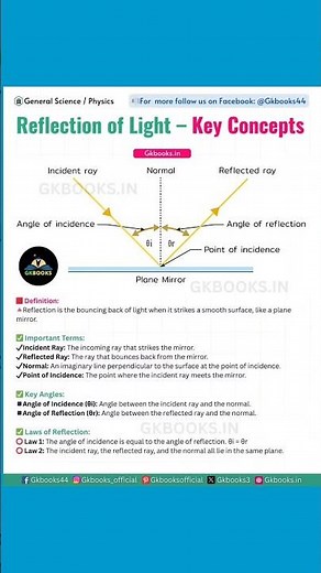 Reflection of light | key concepts | physics |