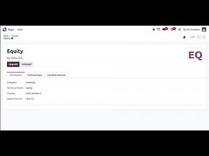 Odoo 19 Equity App || Odoo RD || Equity May Get added to Odoo 19
