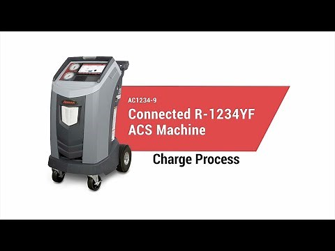 Using the AC1234-9 R-1234yf machine to charge an A/C system