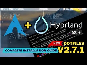 Install Arch Linux with HYPRLAND and QTILE. With dotfiles 2.7.1. Complete installation guide.