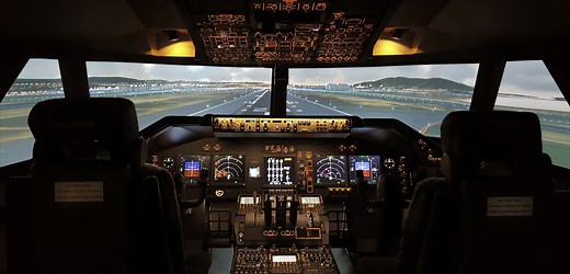 B747 Wide-Body Real Cockpit Flight Training Device | FDS