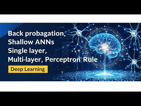 Shallow learning | ANN | Single-Multi layer perceptron rule