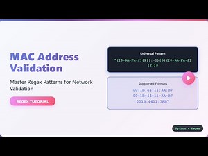 ✅ MAC Address Validation with Regex: Easy Guide for Beginners