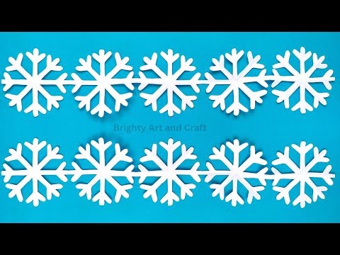 How to make paper chain snowflake | Paper Snowflake Garland | Paper Chain Snowflake | DIY snowflakes