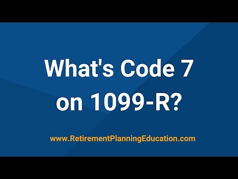 What's Code 7 on 1099-R?