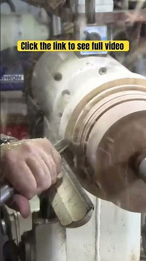 Peeling massive amounts of wood with a bowl gouge #Shorts #Woodworking #WoodTurning