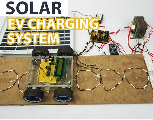 Solar Wireless Electric Vehicle Charging System | Nevon Projects