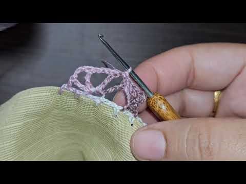 Simple and fastest dupatta crochet lace edging in urdu /Qureshia dupatta design for beginners