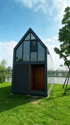 This is the construction process of modular villas