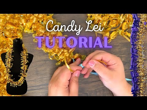 How to Make 3 Easy Candy Leis for Graduation!
