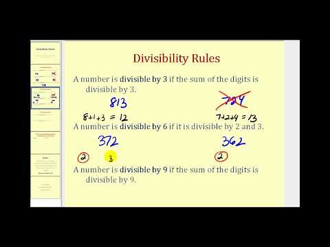 Divisibility Rules