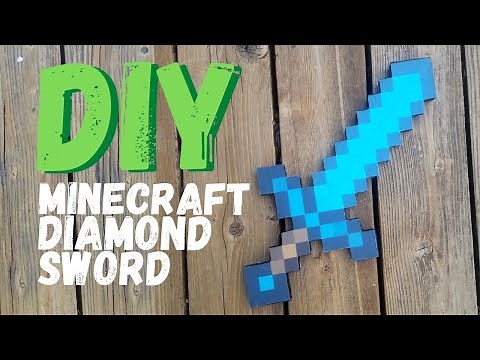 Diamond Sword from Minecraft | Cardboard DIY
