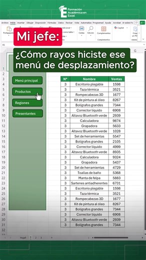 Menú Interactivo en Excel: ¡Aprende Rápido!