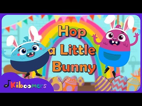 Hop a Little Jump a Little Easter Bunny Song - The Kiboomers Spring Songs for Preschool
