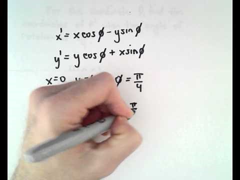 Finding the Coordinates of a Point after a Rotation - Example 1