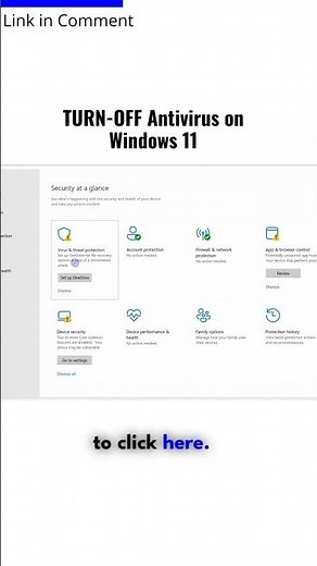 TURN-OFF Antivirus on Windows 11