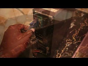 Physical parts of a desktop computer.