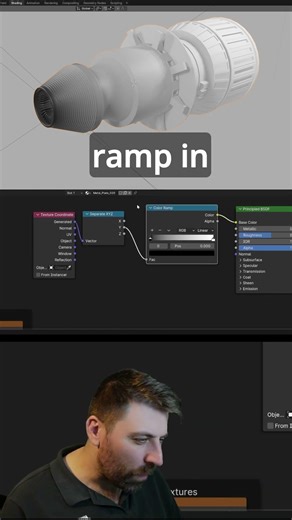 Make Your Engine Glow Like This 🔥 #blender #vfx #3dmodel