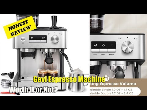 Gevi Espresso Machine with Grinder | Setup, Milk Frother, Adjust Volume & Descale