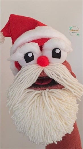 Santa Claus Sock Puppet Making 🎅 Easy Christmas Craft #diy #christmas #gnomes