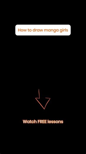 How to draw manga girls? Start with basic shapes by Asia Ladowska #shorts