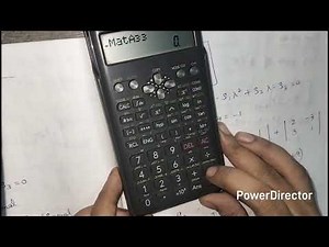 Determinant of a matrix using calculator | Casio fx-991MS